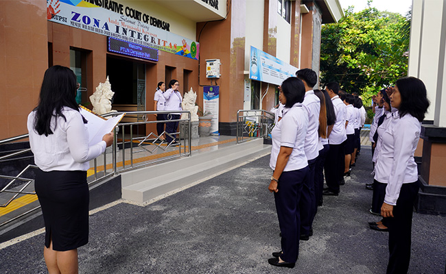 Apel Pagi Pengadilan Tata Usaha Negara Denpasar