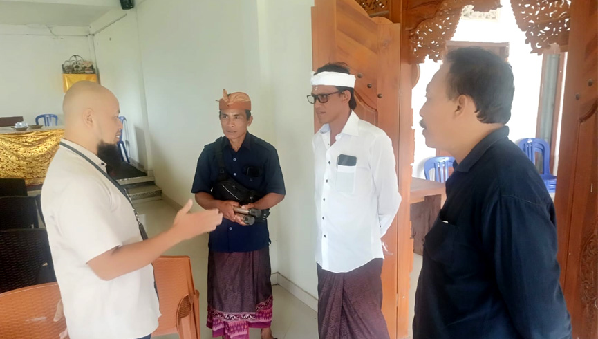 Koordinasi Bersama Kepala Desa Wanagiri Kecamatan Sukasada, Kabupaten Buleleng Terkait Pelaksanaan Sidang Luar Gedung di Balai Desa Wanagiri