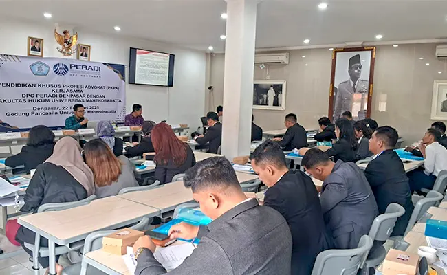 Pelaksanaan PKPA (Profesi Khusus Pendidikan Advokat) Angkatan XIII Fakultas Hukum Universitas Mahendradatta (UNMAR) Denpasar