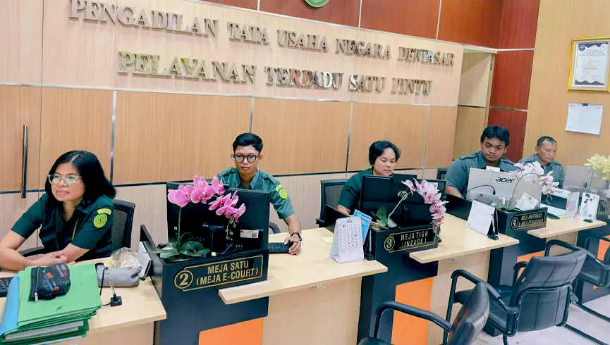Pelatihan Peningkatan Kompetensi Petugas PTSP PTUN Denpasar Yang Diselenggarakan Oleh Direktorat Jenderal Badan Peradilan Militer dan Peradilan Tata Usaha Negara Secara Daring Melalui Zoom Meeting