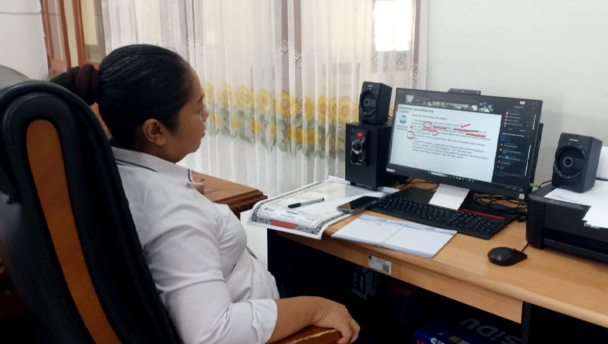 Sekretaris PTUN Denpasar Mengikuti Kegiatan Webinar Pelatihan Kuasa Pengguna Anggaran Tahun 2026